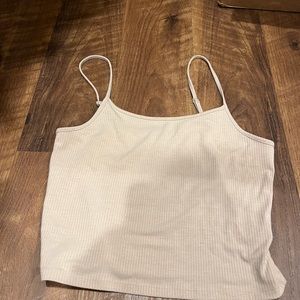 American eagle crop cami in Beige